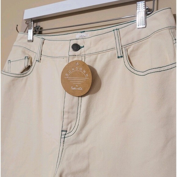 Splendid Sundown High Rise Wide Leg Jeans New Size L W 30 L 29 - Rigid Denim Y2K - Picture 14 of 14